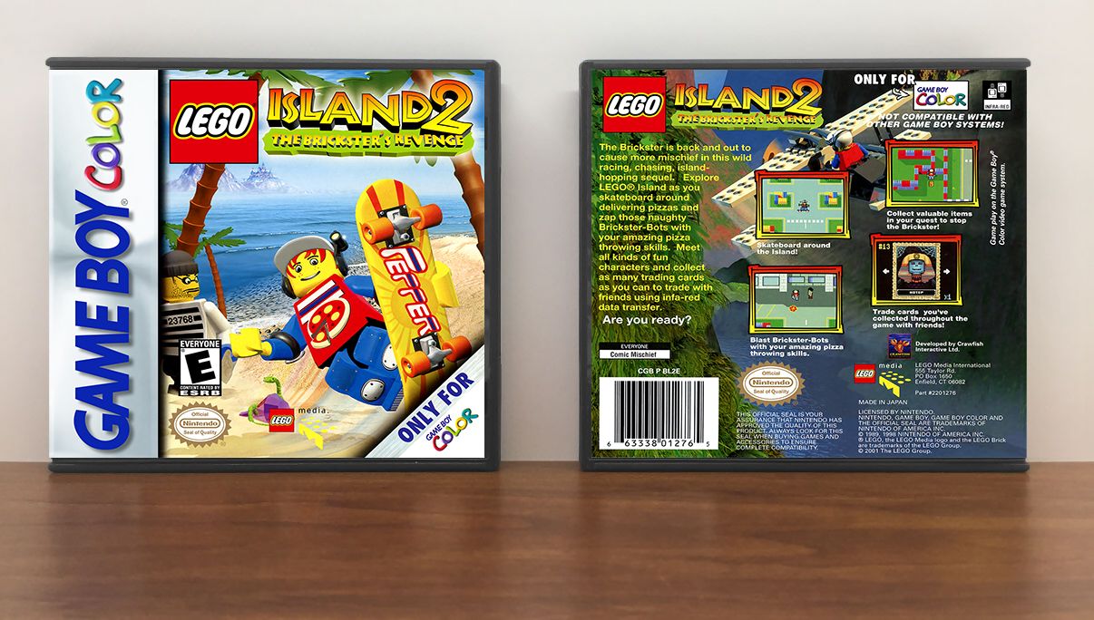 Lego Island 2: The Brickster's Revenge, Artwork Spine Color: Chrome