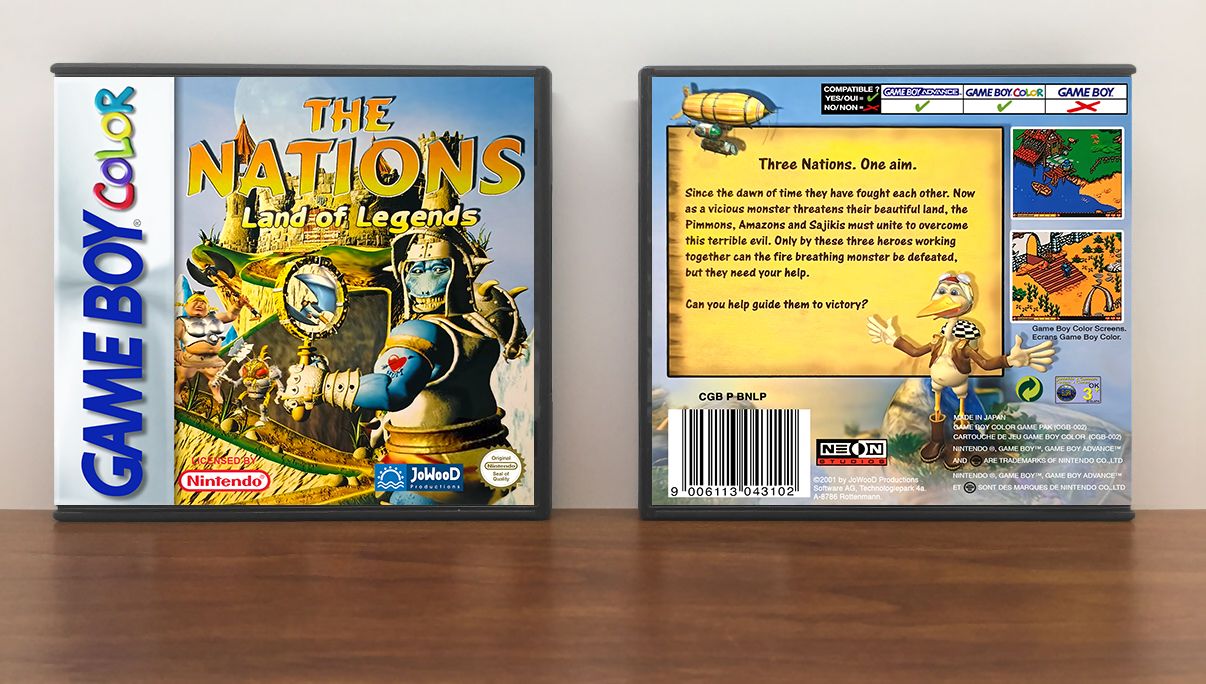 Nations, The: Land of Legends (PAL), Artwork Spine Color: Chrome