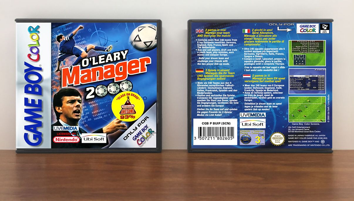 O&#39;Leary Manager 2000 (PAL), Artwork Spine Color: Chrome
