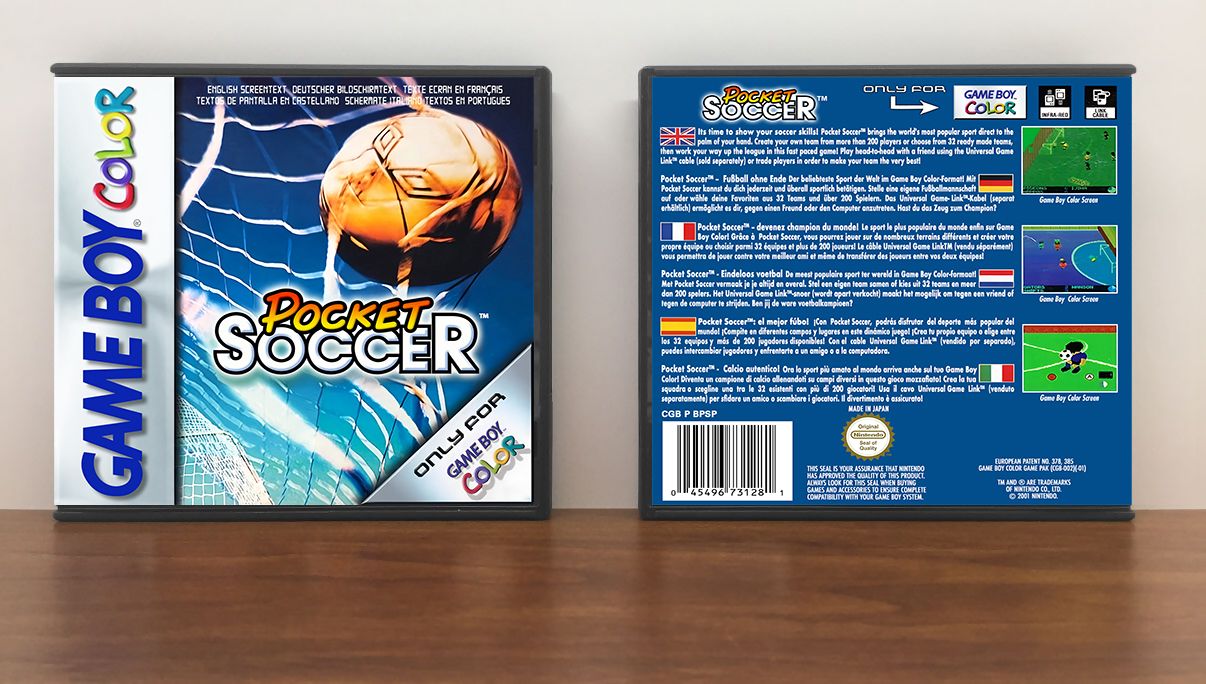 Pocket Soccer (PAL), Artwork Spine Color: Chrome