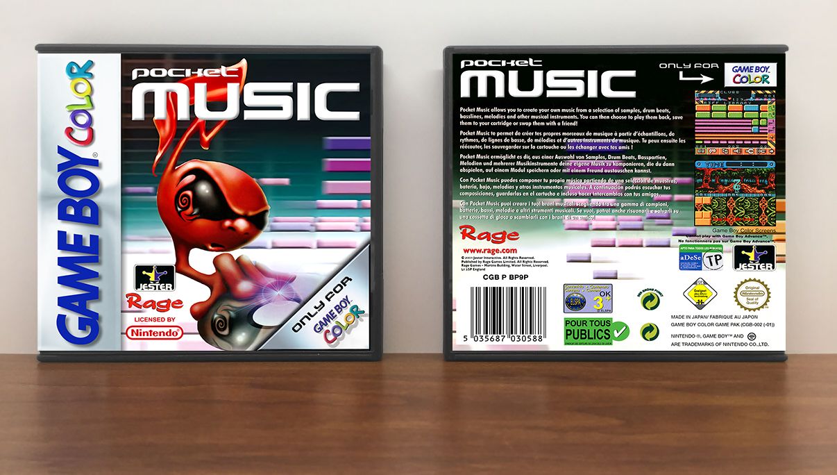 Pocket Music (PAL), Artwork Spine Color: Chrome