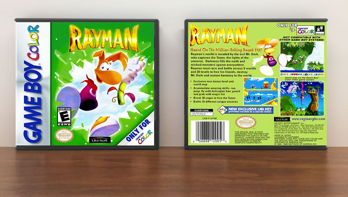 Rayman, Artwork Spine Color: Chrome