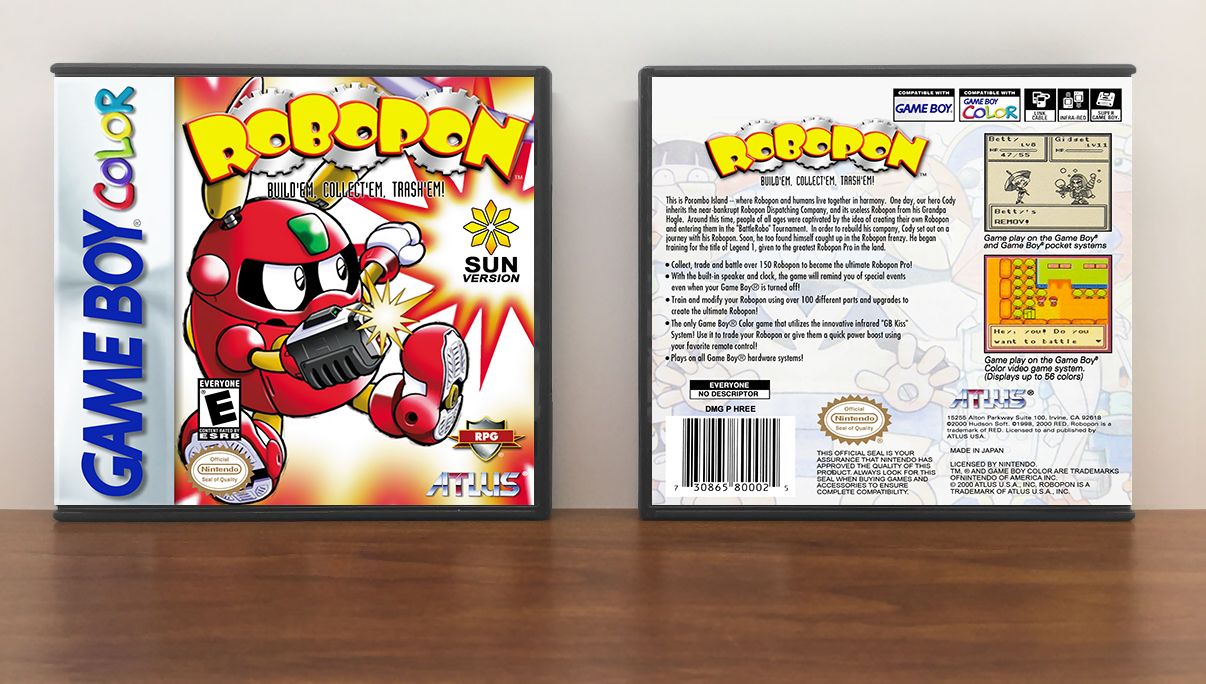 Robopon Sun Version [Modded Case], Artwork Spine Color: Chrome