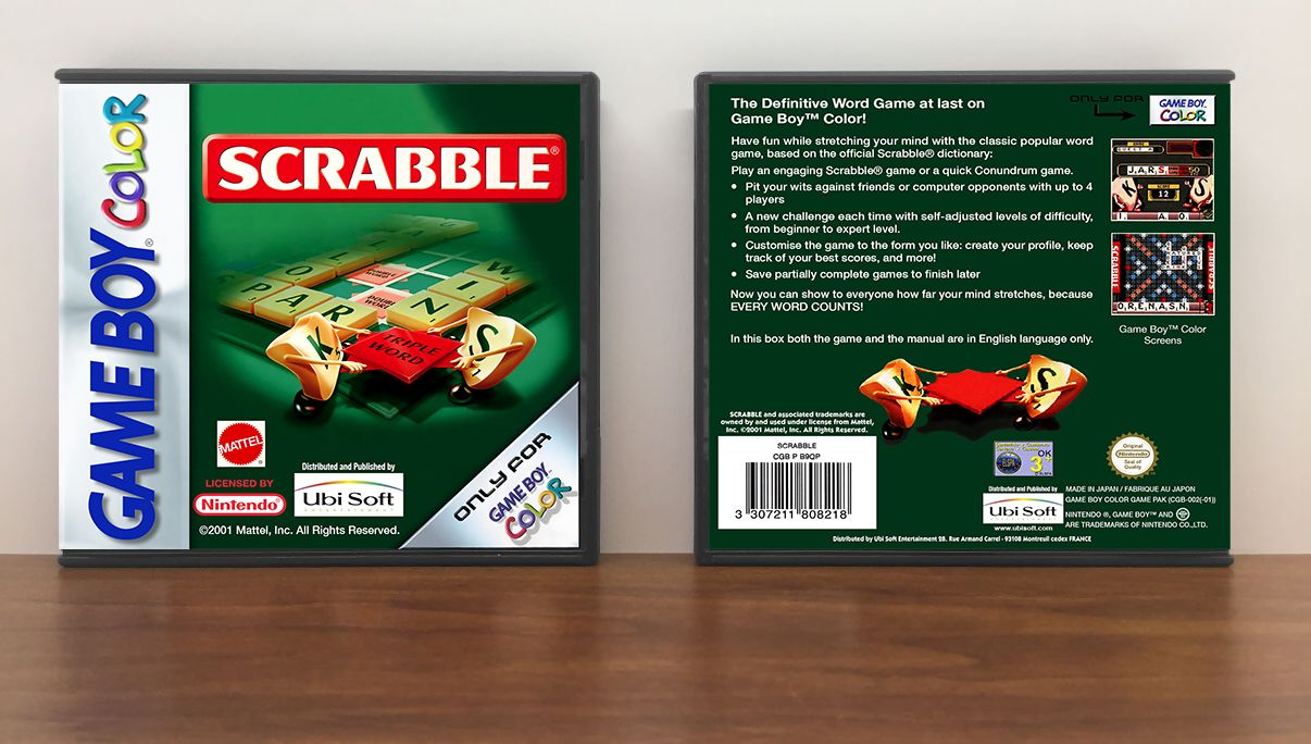 Scrabble (PAL), Artwork Spine Color: Chrome