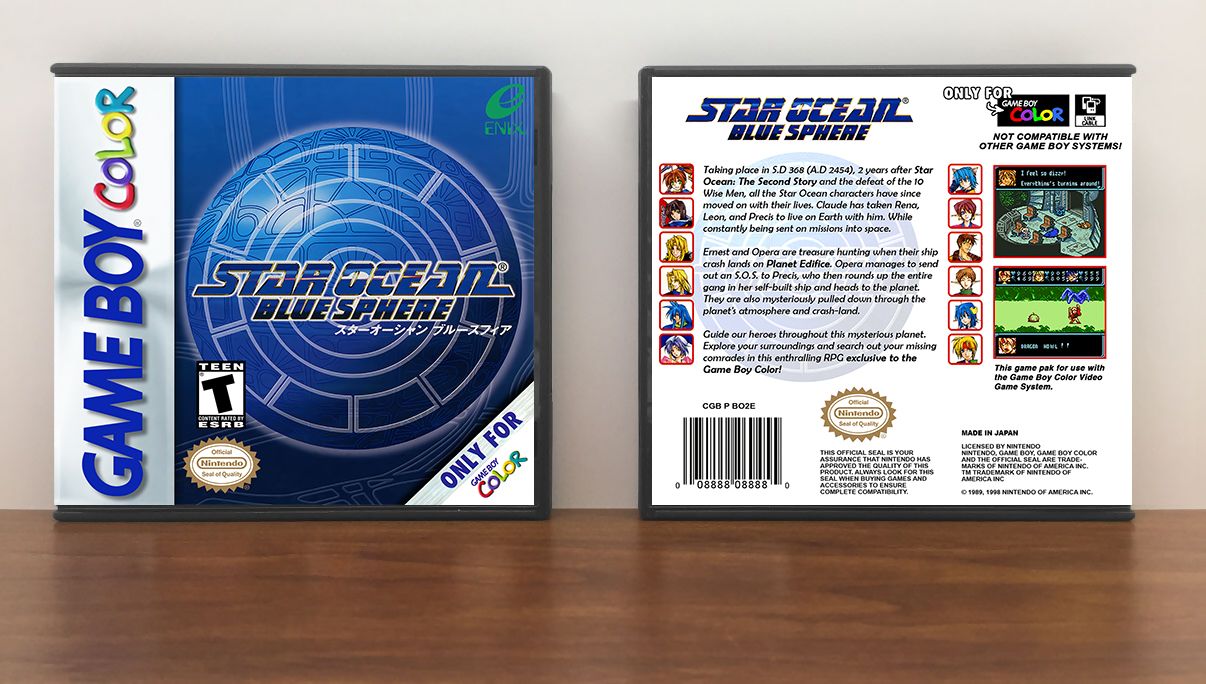 Star Ocean Blue Sphere, Artwork Spine Color: Chrome