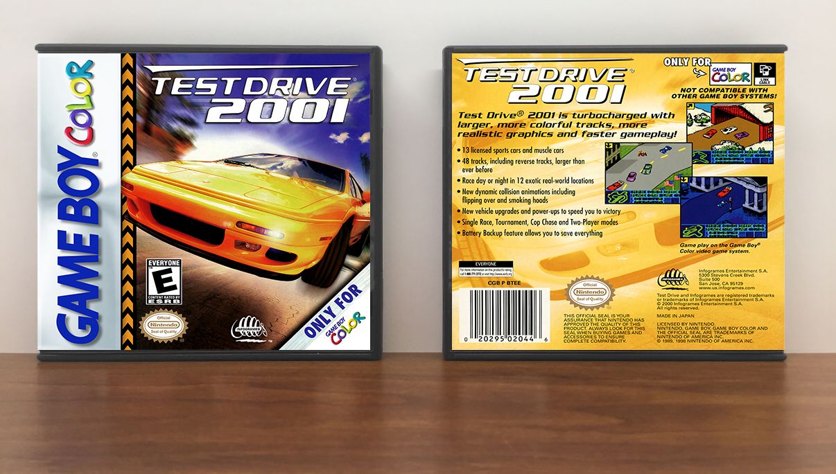 Test Drive 2001, Artwork Spine Color: Chrome