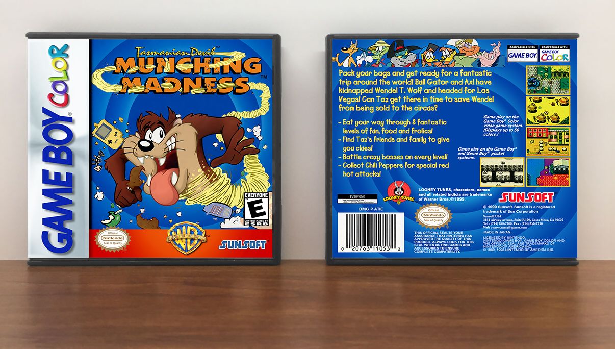 Tazmanian Devil: Munching Madness, Artwork Spine Color: Chrome