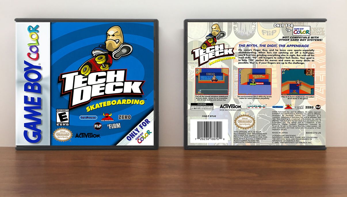 Tech Deck Skateboarding, Artwork Spine Color: Chrome