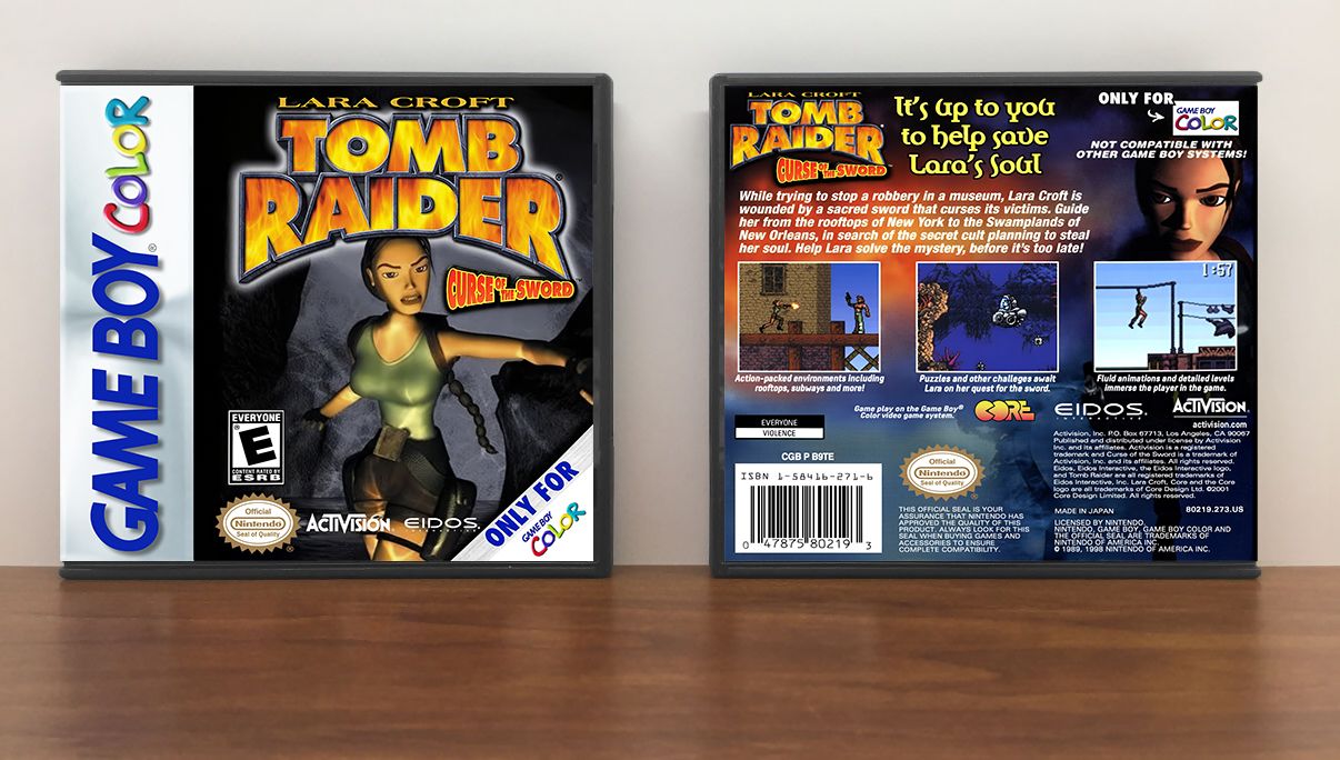 Tomb Raider: Curse of the Sword, Artwork Spine Color: Chrome