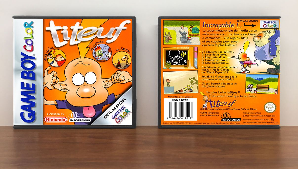 Tootuff 'Titeuf' (PAL), Artwork Spine Color: Chrome