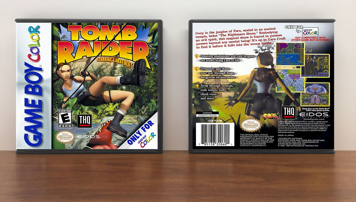 Tomb Raider starring Lara Croft, Artwork Spine Color: Chrome