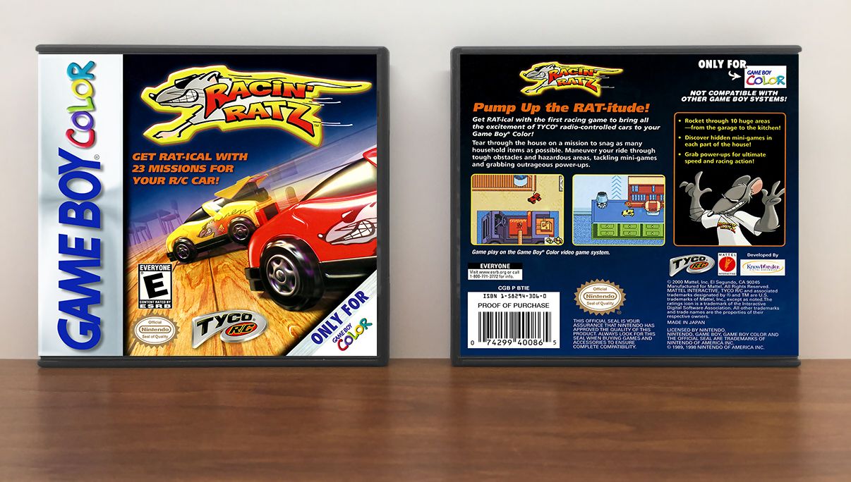 Tyco R/C - Racin' Ratz, Artwork Spine Color: Chrome