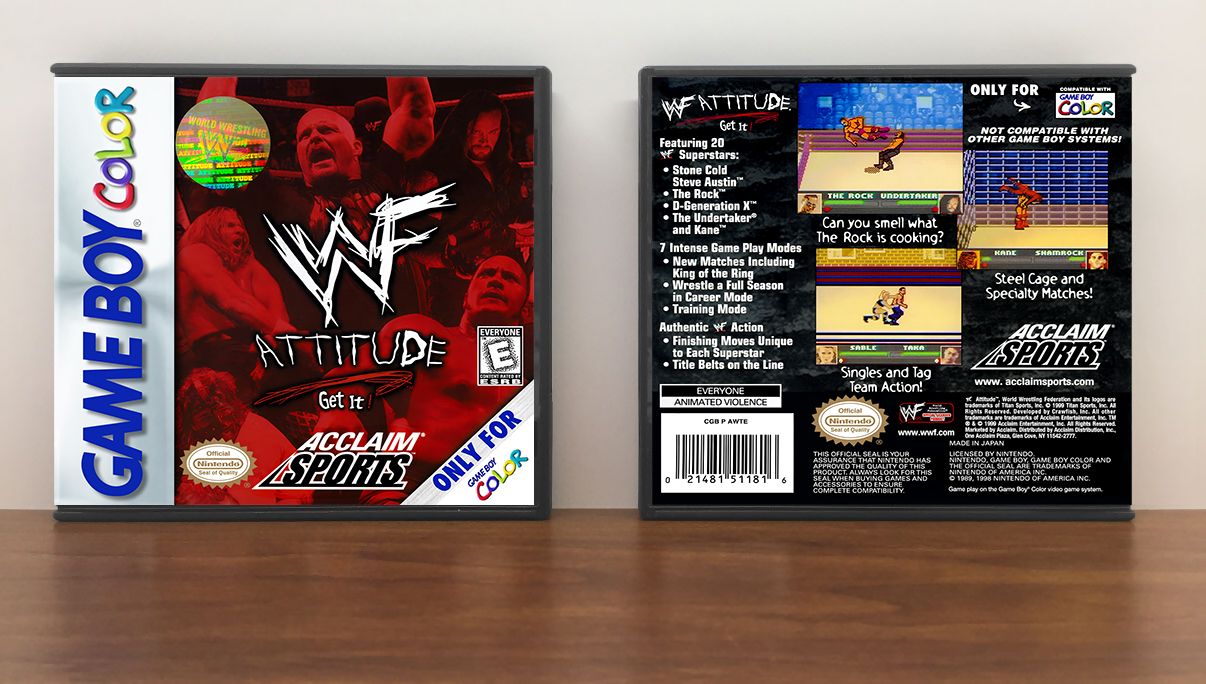WWF Attitude, Artwork Spine Color: Chrome