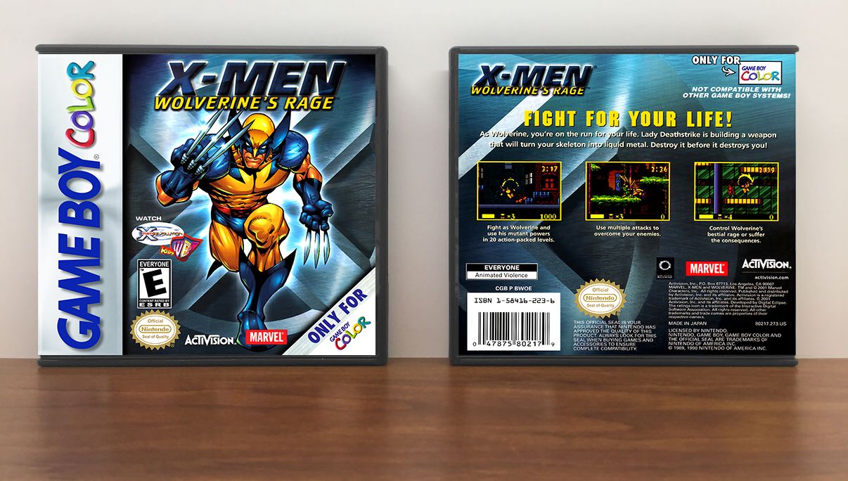 X-Men: Wolverine's Rage, Artwork Spine Color: Chrome