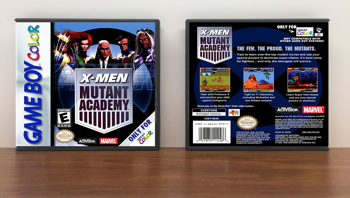 X-Men: Mutant Academy, Artwork Spine Color: Chrome
