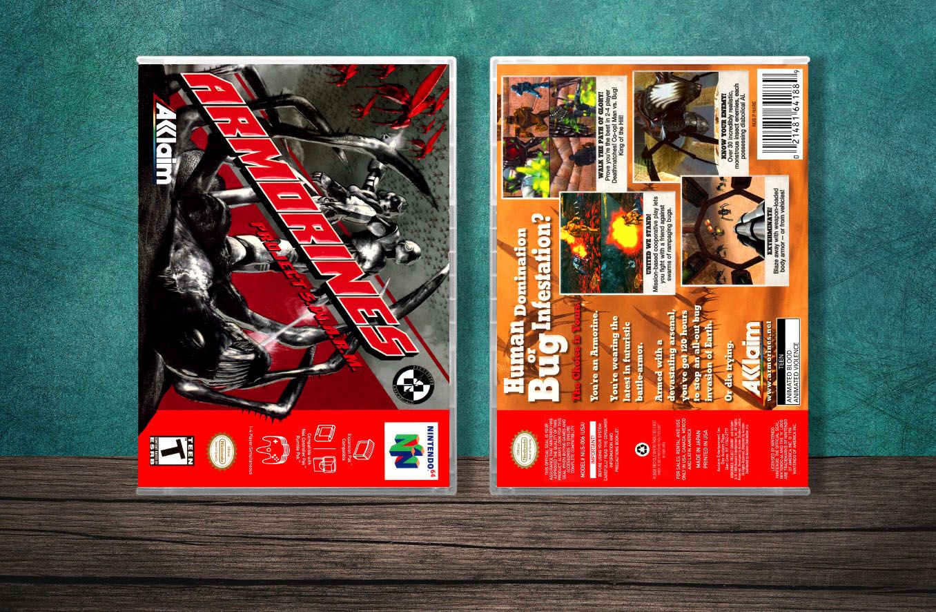 Armorines: Project S.W.A.R.M (Green Spine), Case Color: CLEAR (Transparent)