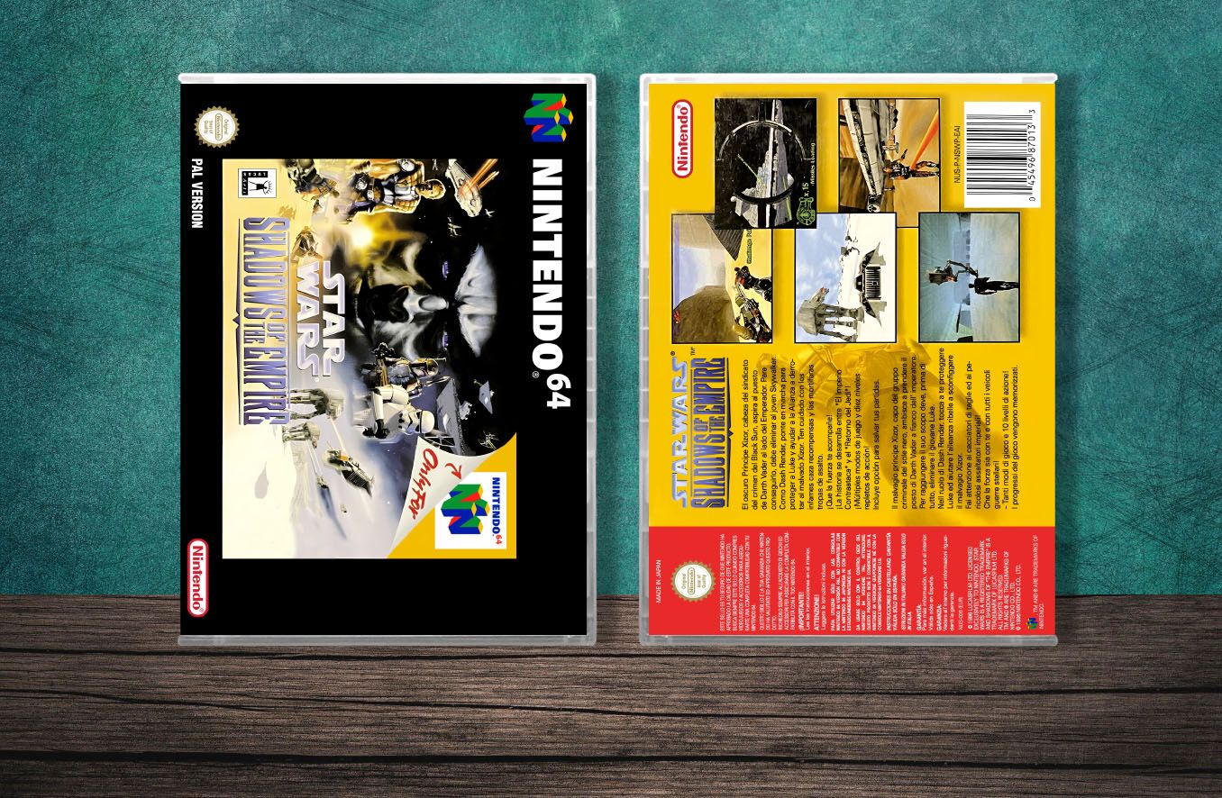 Star Wars: Shadows of the Empire (PAL), Case Color: CLEAR (Transparent)