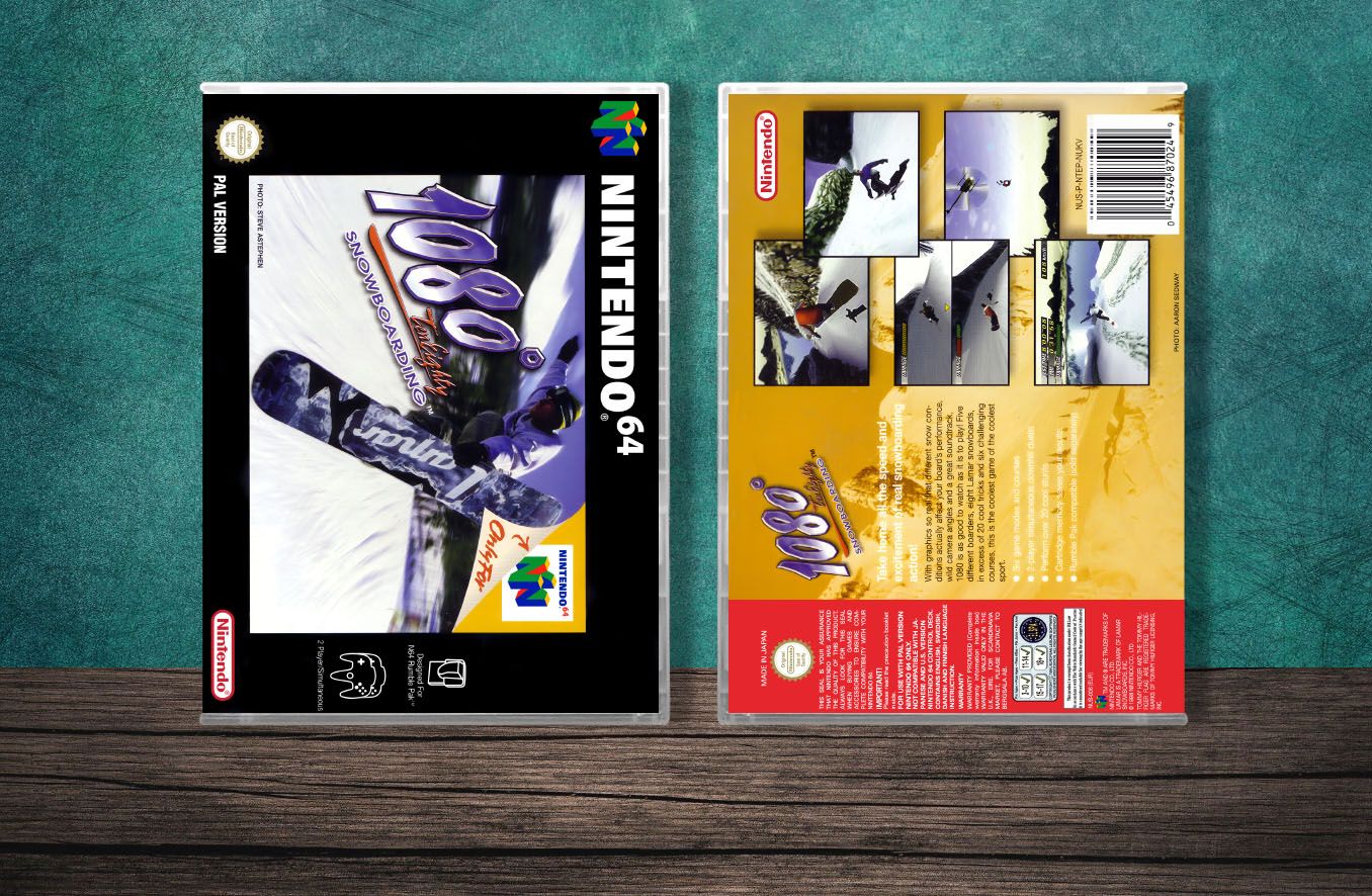 1080 Snowboarding (PAL), Case Color: CLEAR (Transparent)