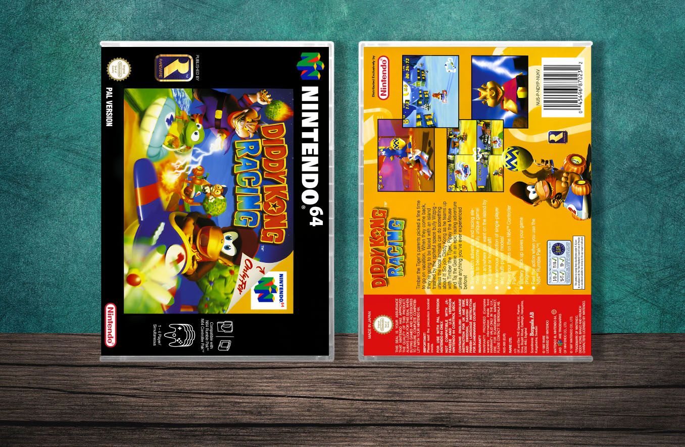 Diddy Kong Racing (PAL), Case Color: CLEAR (Transparent)