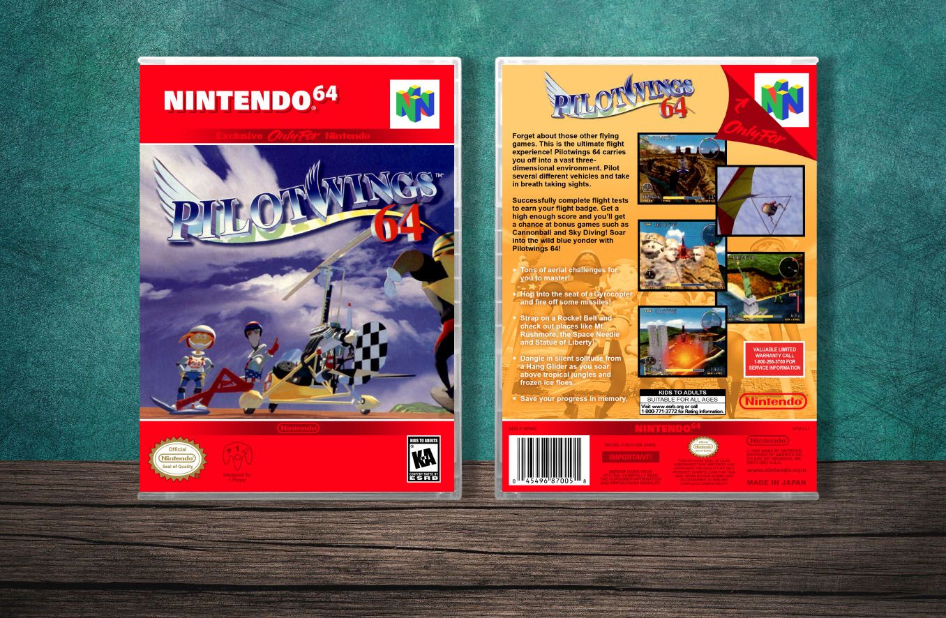 PilotWings 64, Case Color: CLEAR (Transparent)
