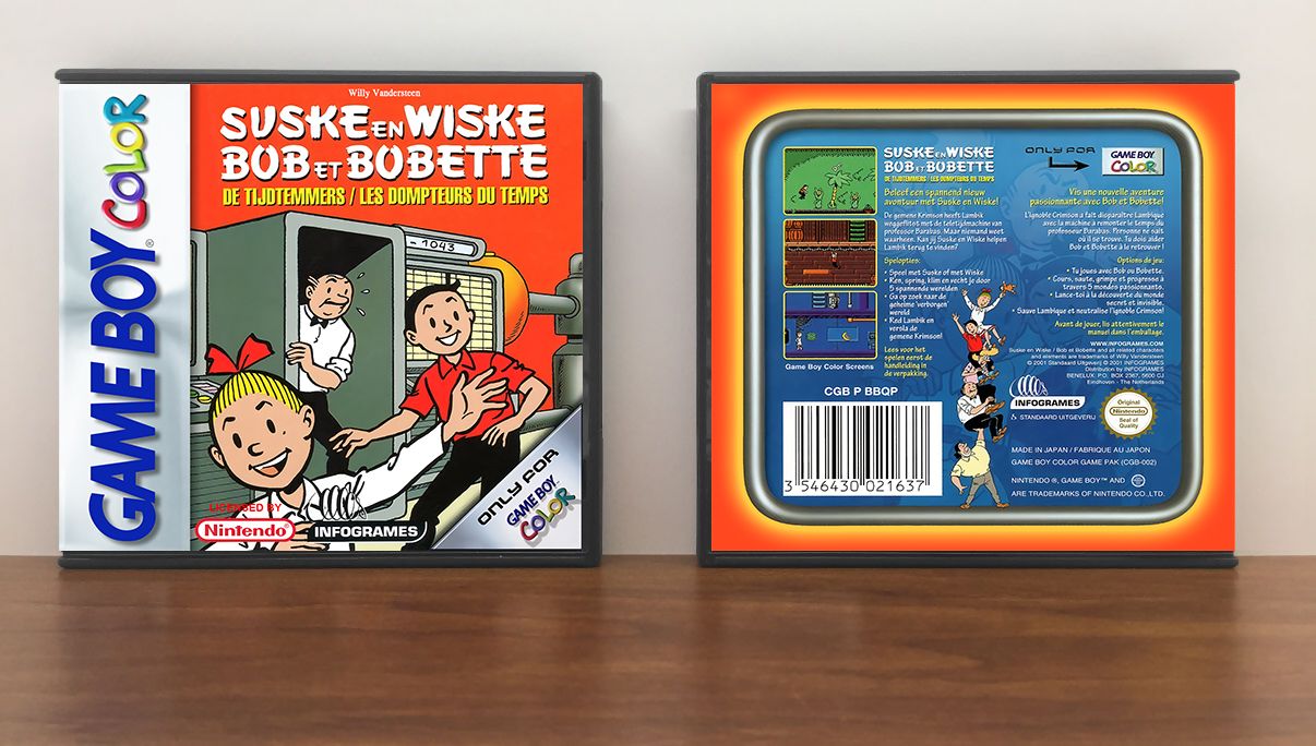 Suske en Wiske de Tijdtemmers (PAL) | Spike and Suzy, Artwork Spine Color: Chrome