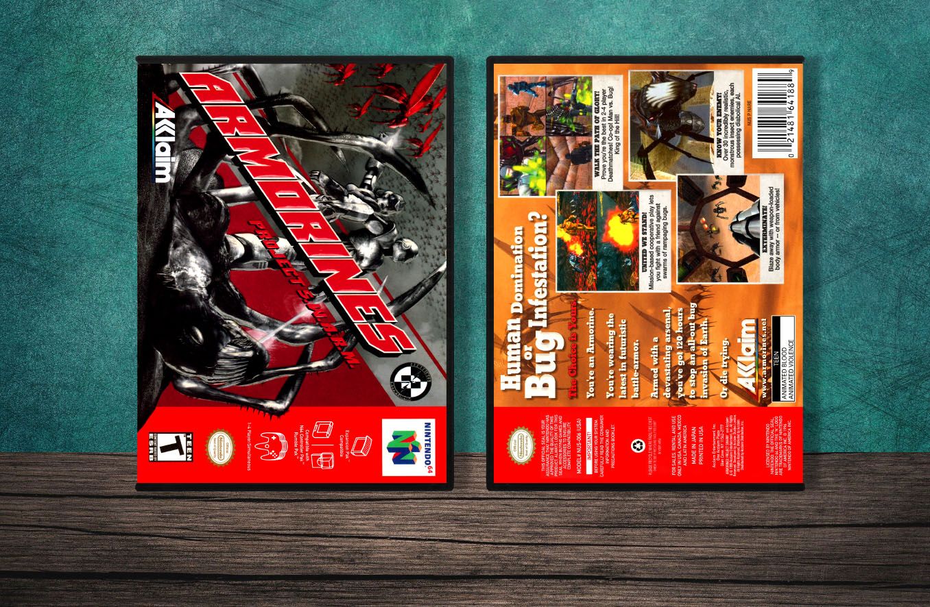 Armorines: Project S.W.A.R.M (Green Spine), Case Color: DARK GREY (OEM DS CASE COLOR)