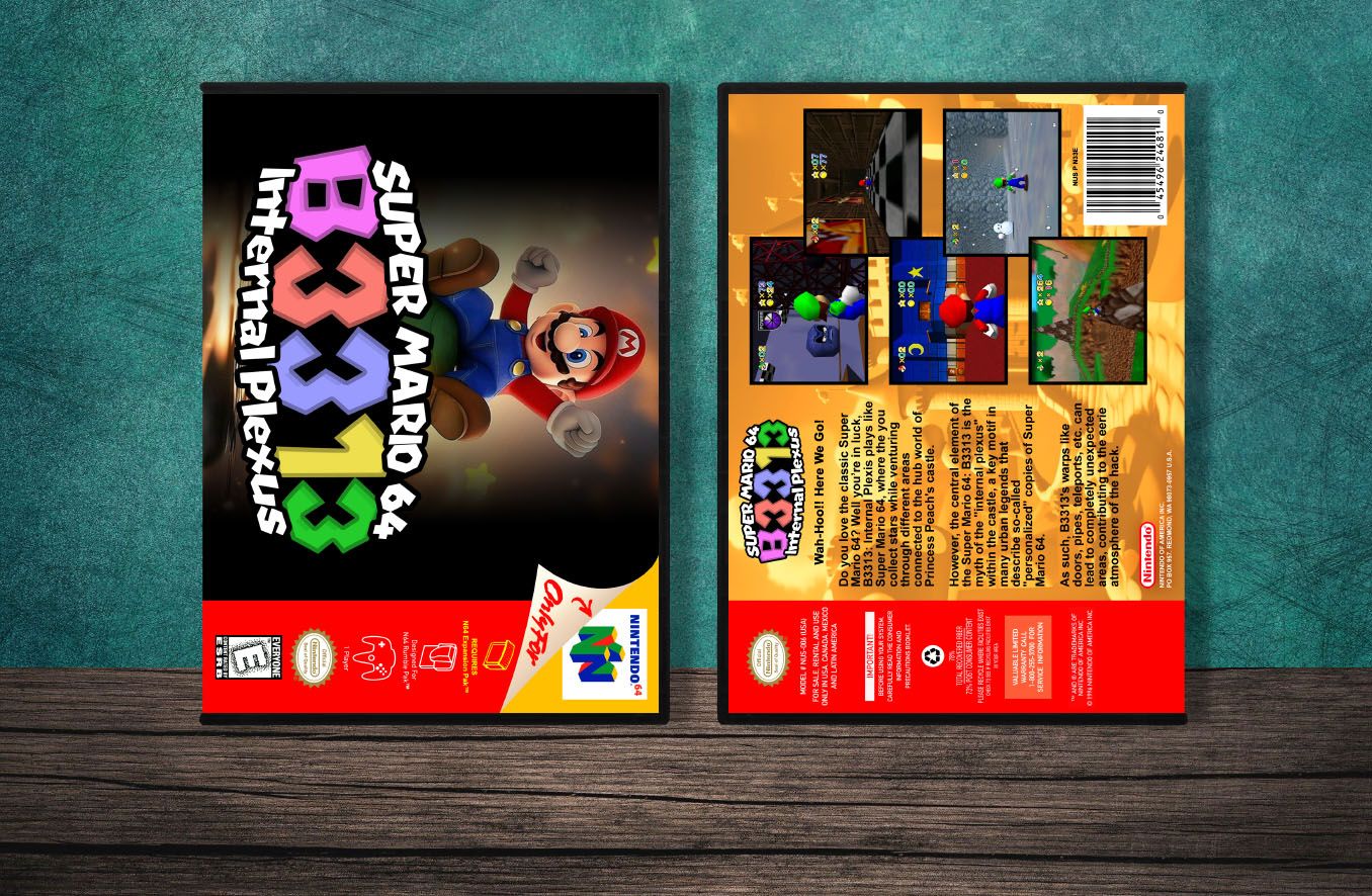 Super Mario 64: B3313 Internal Plexus, Case Color: DARK GREY (OEM DS CASE COLOR)