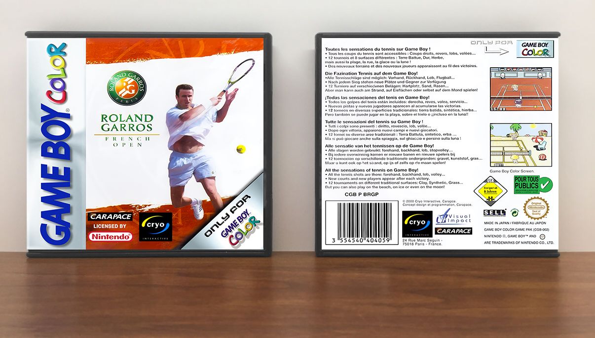 Roland Garros French Open (PAL), Artwork Spine Color: Chrome