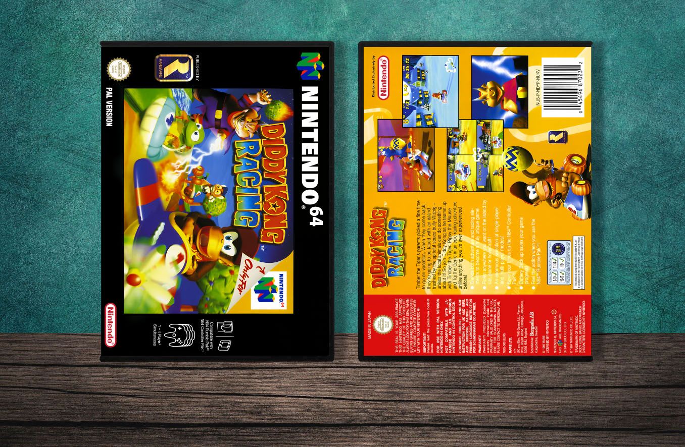 Diddy Kong Racing (PAL), Case Color: DARK GREY (OEM DS CASE COLOR)