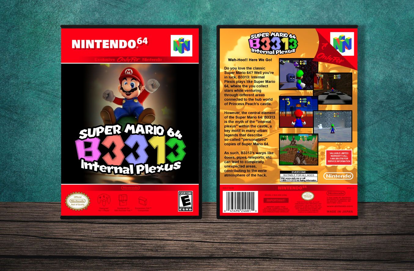 Super Mario 64: B3313 Internal Plexus, Case Color: DARK GREY (OEM DS CASE COLOR)