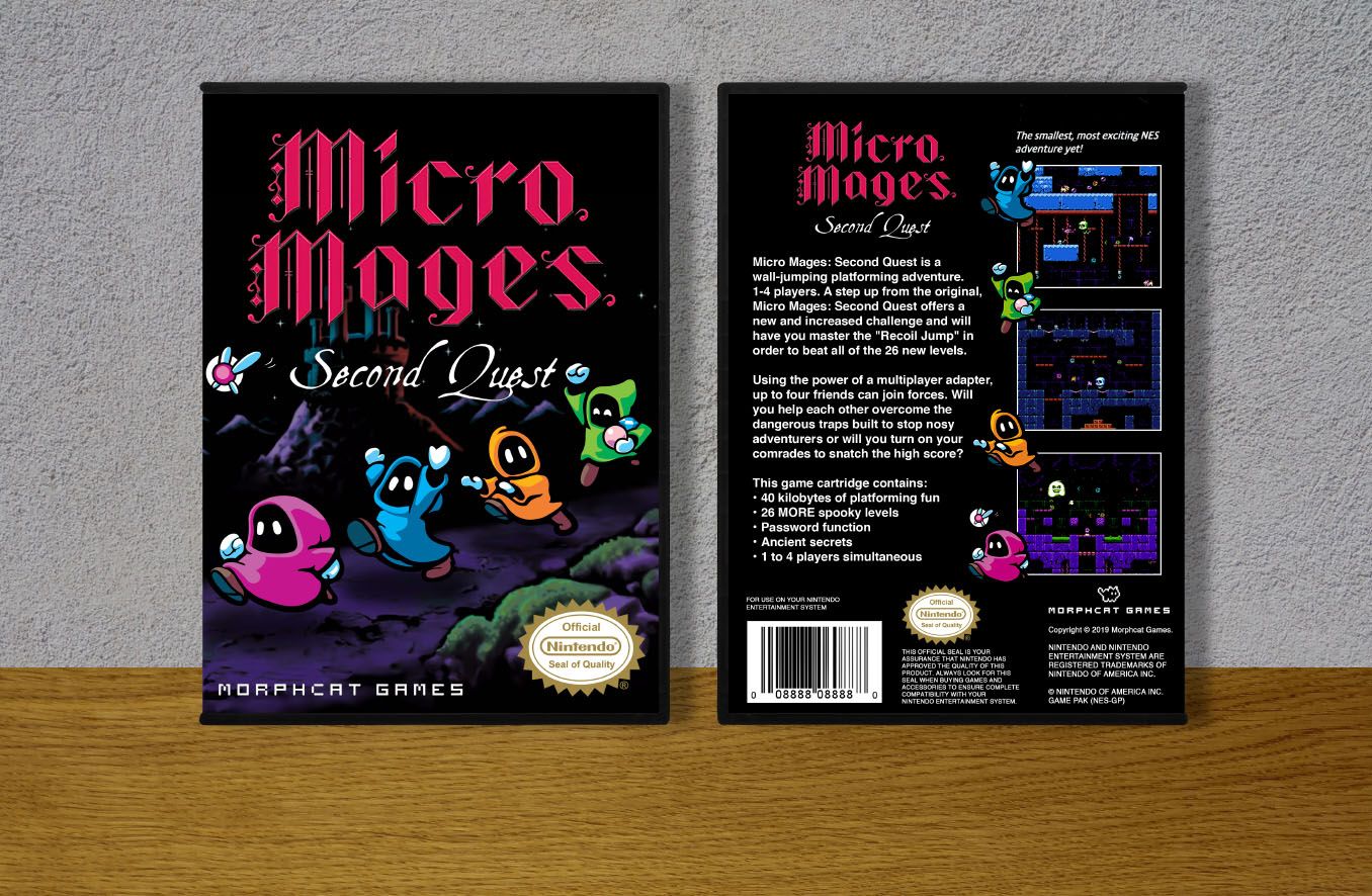 Micro Mages: Second Quest, Case Color: DARK GREY (OEM DS CASE COLOR)