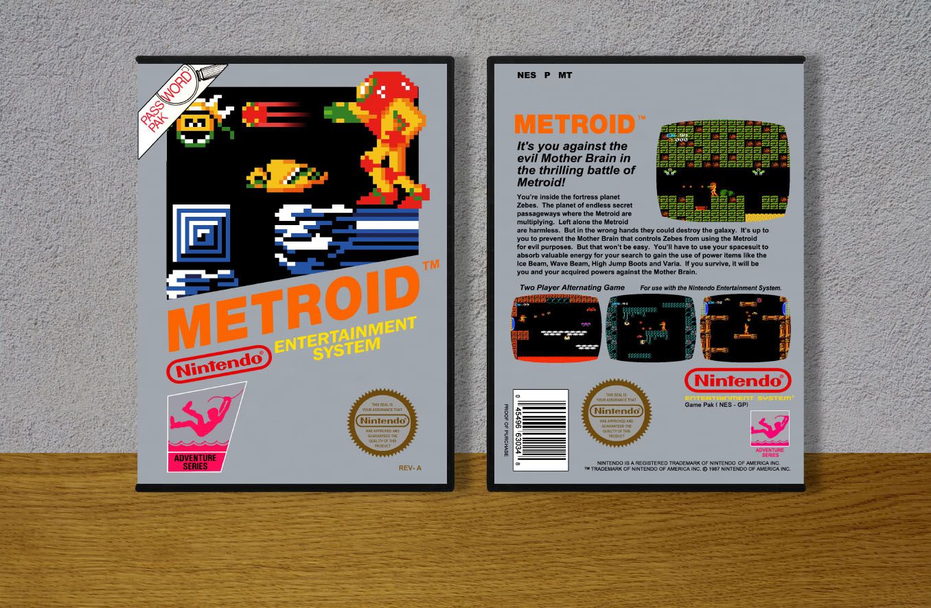 Metroid (Silver Version), Case Color: DARK GREY (OEM DS CASE COLOR)