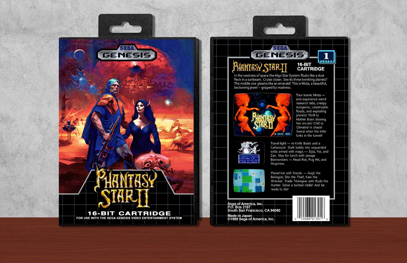 Phantasy Star II (FULL COLOR), Case Color: Black