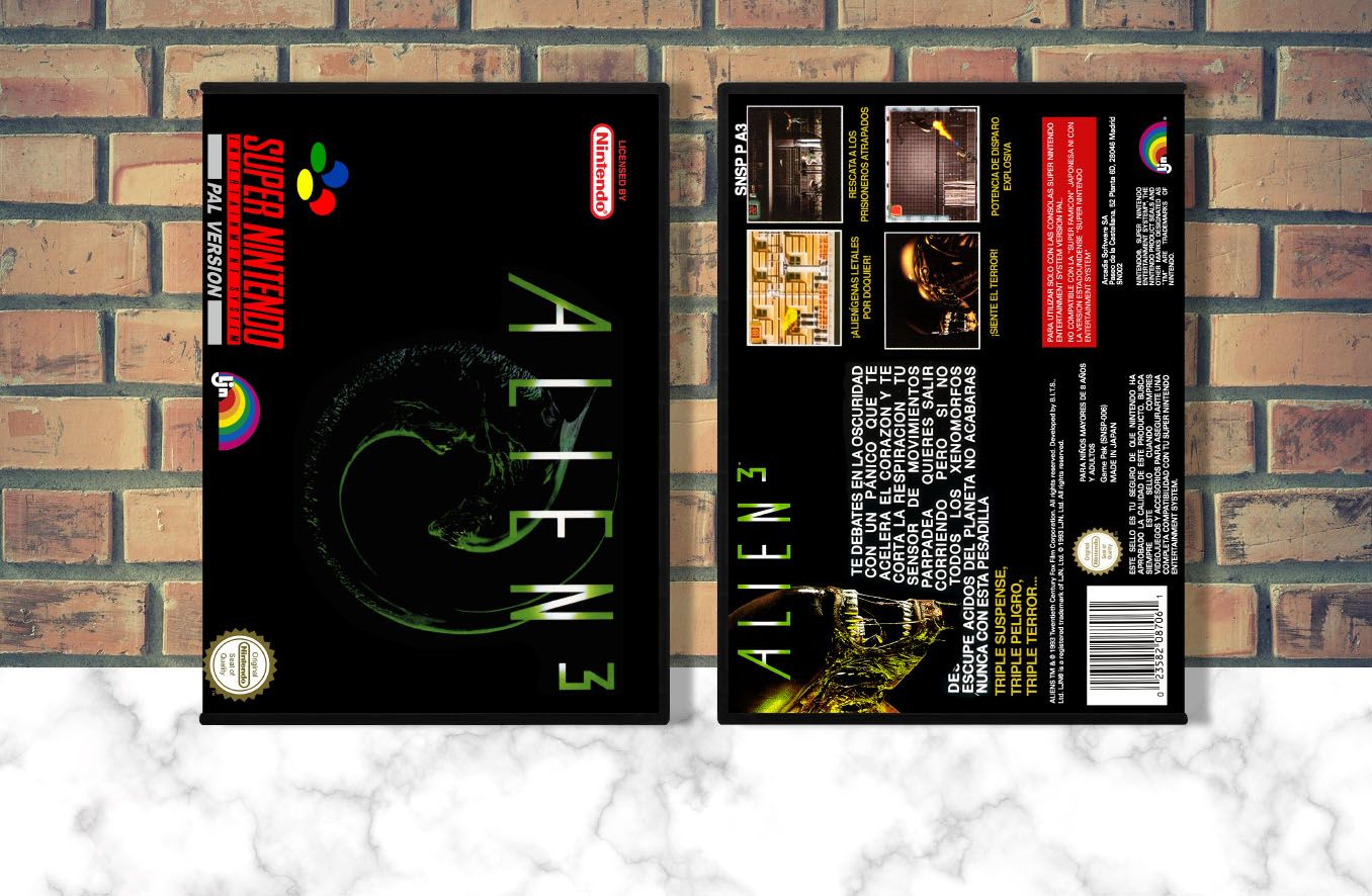 Alien 3 (PAL), Case Color: DARK GREY (OEM DS CASE COLOR)