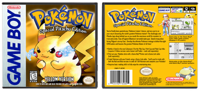 Pokemon Yellow Version: Special Pikachu Edition (White ESRB)