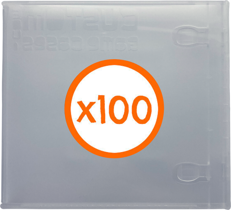 GB/GBA/GBC Game Case - Clear - 100 Pack