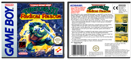 Teenage Mutant Hero Turtles 3: Radical Rescue (PAL)