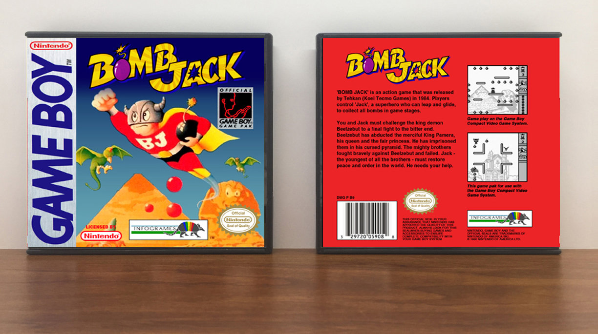 Bomb Jack, Artwork Spine Color: Chrome