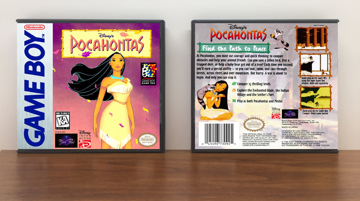 Disney&#39;s Pocahontas, Artwork Spine Color: Chrome