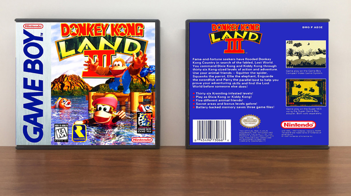 Donkey Kong Land III, Artwork Spine Color: Chrome