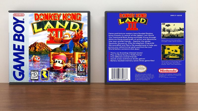 Donkey Kong Land III, Artwork Spine Color: Chrome