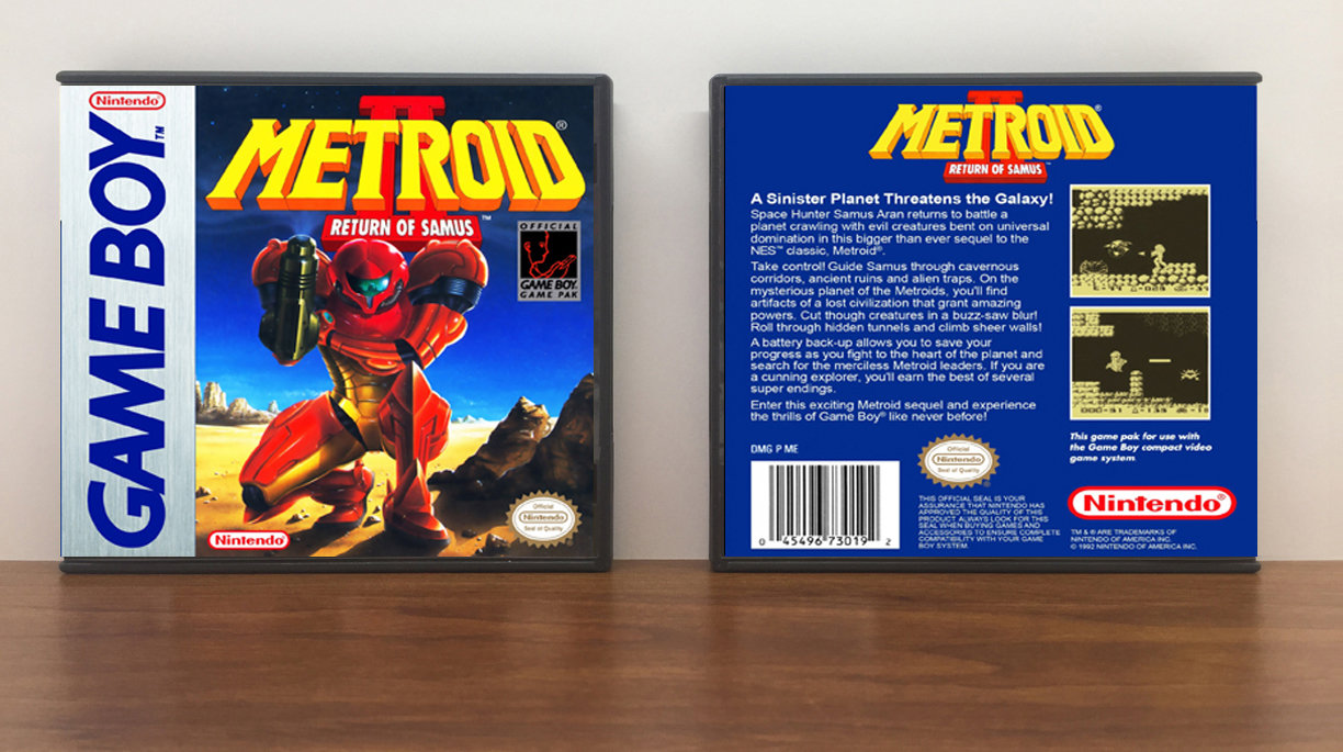Metroid II: Return of Samus, Artwork Spine Color: Chrome
