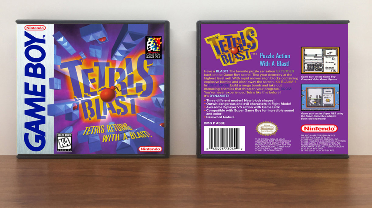 Tetris Blast, Artwork Spine Color: Chrome
