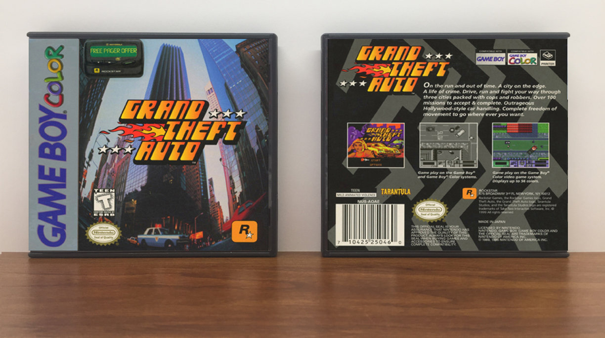 Grand Theft Auto, Artwork Spine Color: Chrome