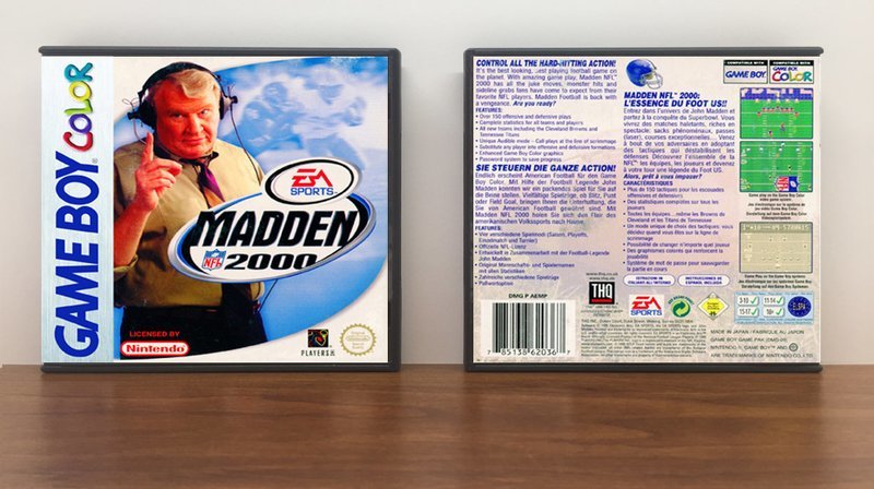 Madden NFL 2000, Artwork Spine Color: Chrome