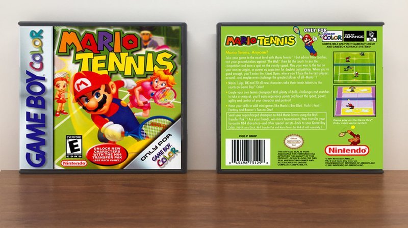 Mario Tennis, Artwork Spine Color: Chrome