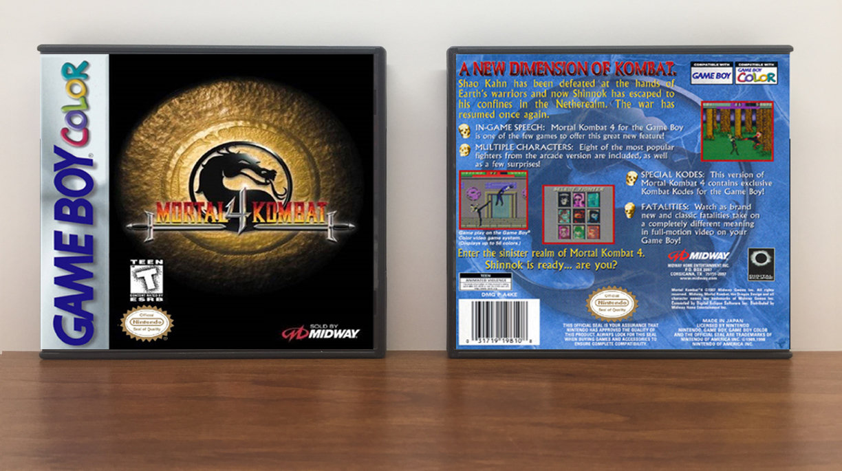 Mortal Kombat 4, Artwork Spine Color: Chrome