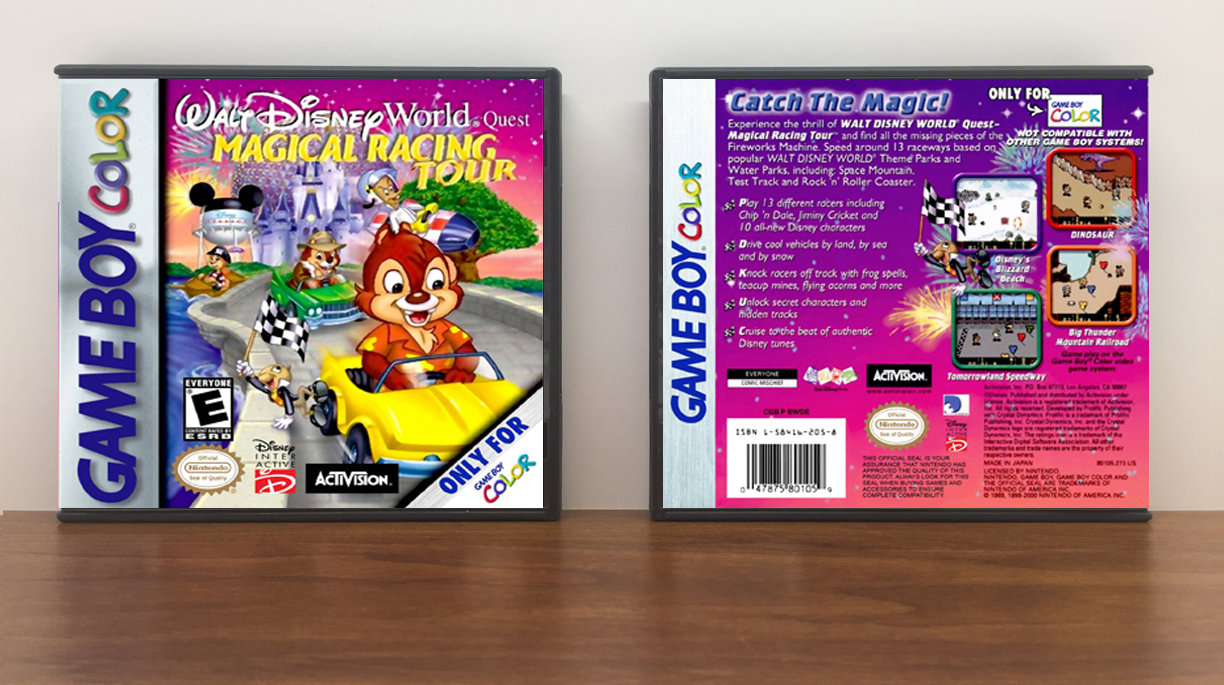 Walt Disney World Quest: Magical Racing Tour, Artwork Spine Color: Chrome