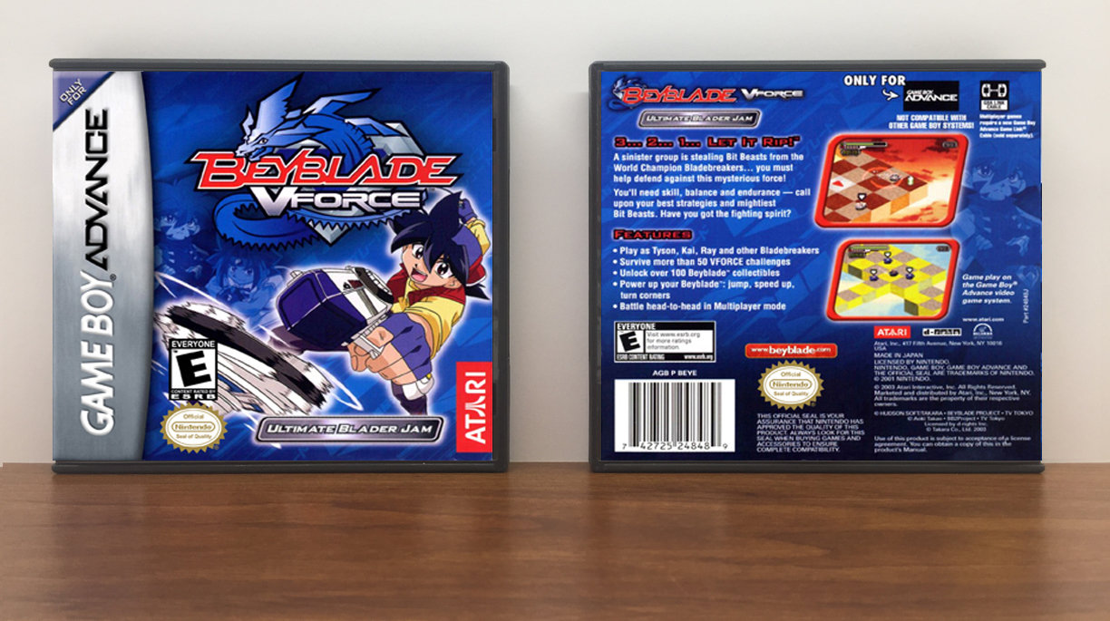 Beyblade VForce: Ultimate Blader Jam, Artwork Spine Color: Chrome