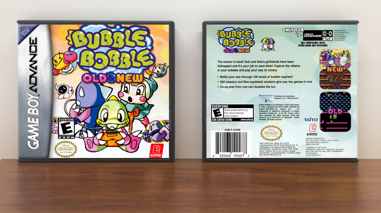 Bubble Bobble Old &amp; New, Artwork Spine Color: Chrome